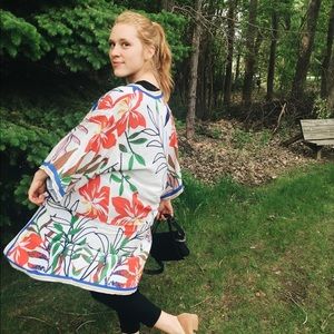 Floral/tropical lightweight Kimono/tunic